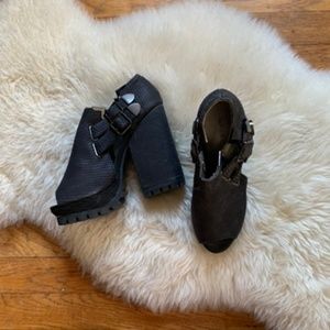 Grev Citv Chunky Heel